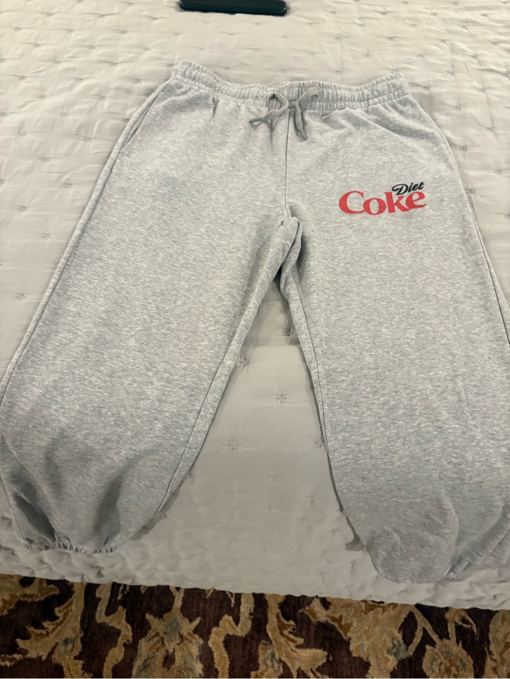 Diet Coke women’s Gray Sweatpants with Logo